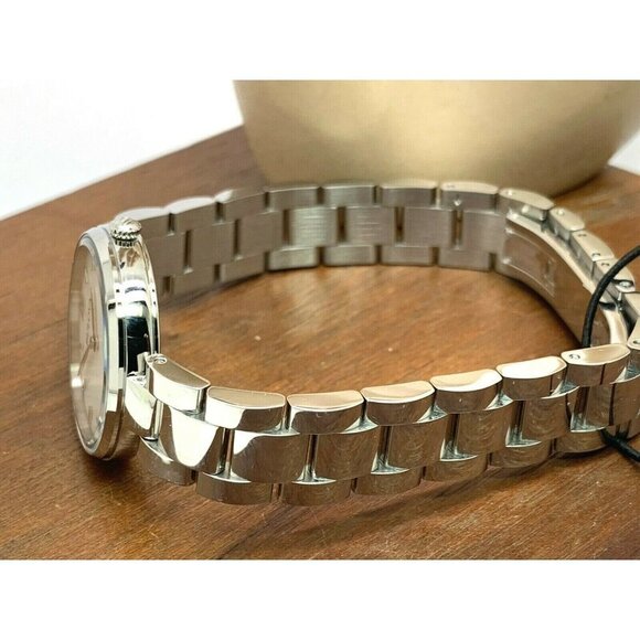 Bulova Women's Watch 96L229 Quartz White Dial Mother of Pearl Petite 27mm - Picture 9 of 13